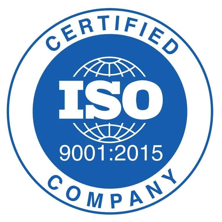 ISO 9001:2015 certified